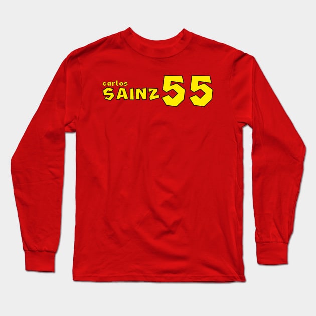 Carlos Sainz '23 Long Sleeve T-Shirt by SteamboatJoe